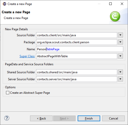 sdk new personpage wizard