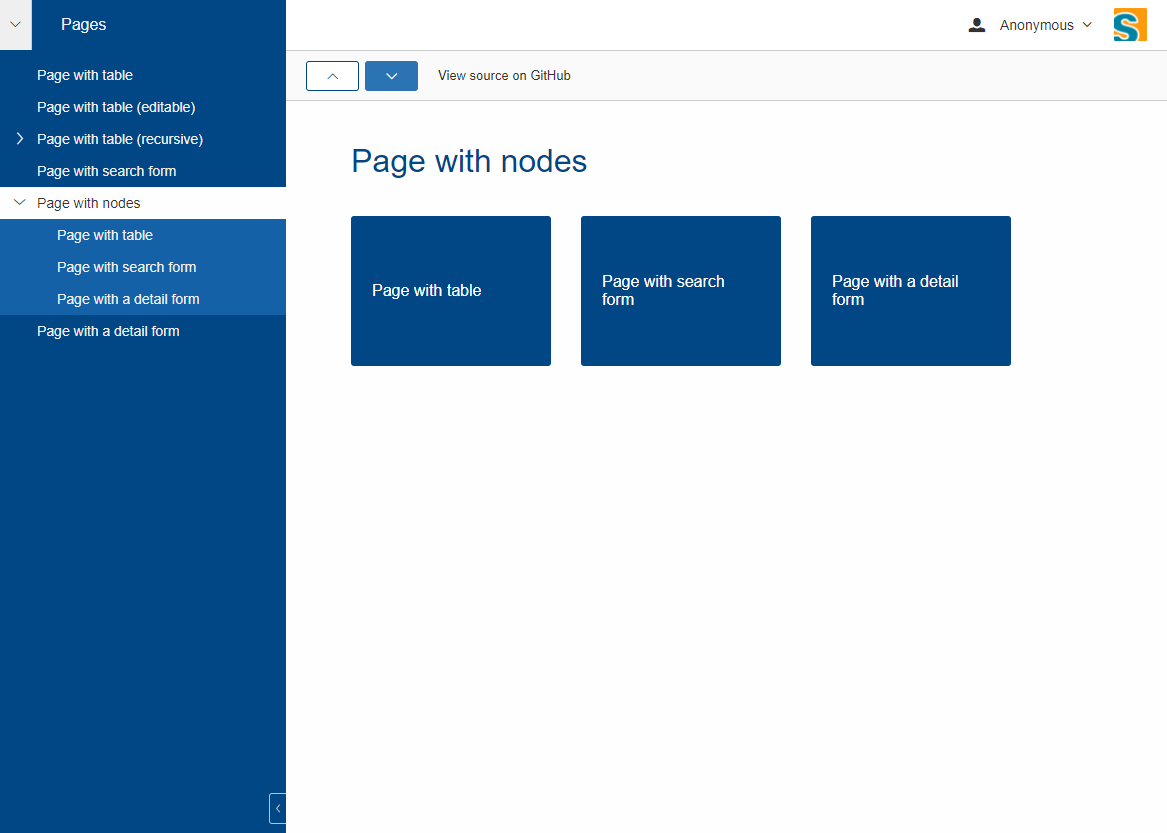 page tile overview