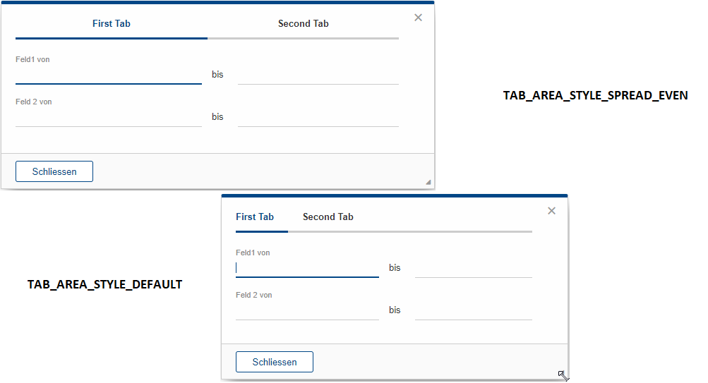 tab box spread even