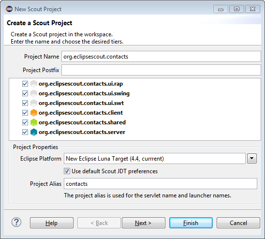 new project contacts 1