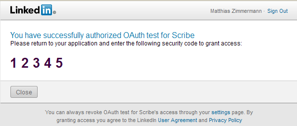 oauth security code