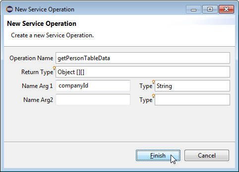 new service persontabledata