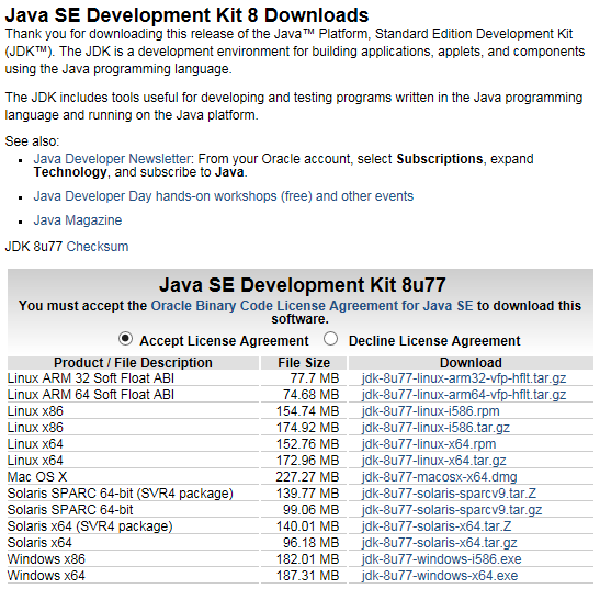 oracle jdk download