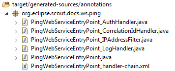 jaxws example pingws artifacts generated