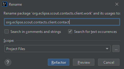 sdk rename package Intellij