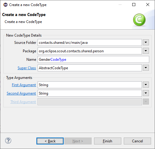 contacts tutorial new gender codetype